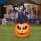 5.5ft. Airblown&#xAE; Inflatable Halloween Cat on Pumpkin